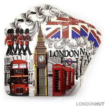 Coasters with Big Ben and Guards