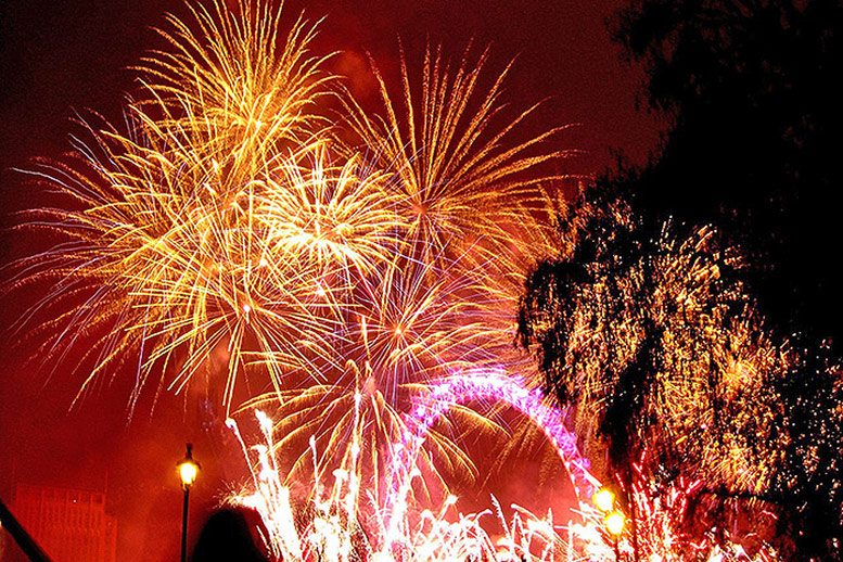 Fireworks in London