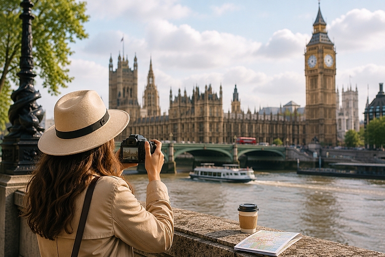 london riverside sightseeing moment