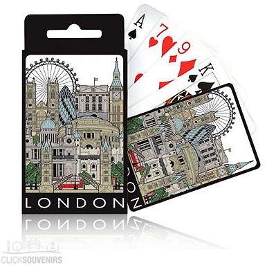 Plastic COATED PLAYING CARDS LONDON SOUVENIR