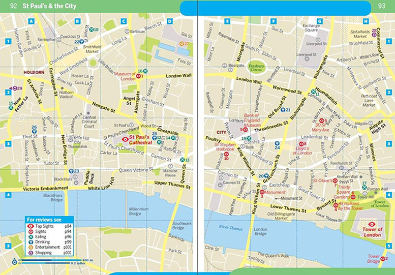 Lonely Planet Pocket London Map
