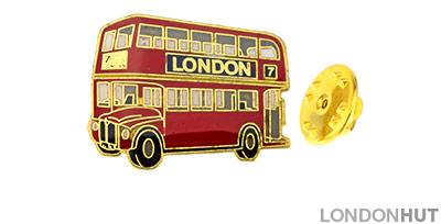 Double Decker Bus Lapel Pin Badge