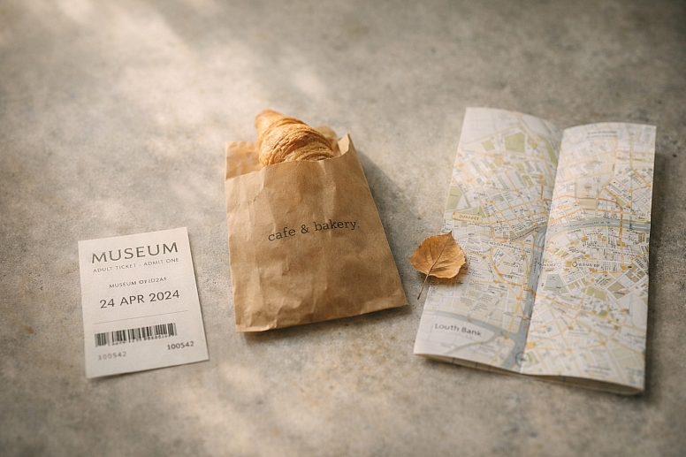 museum visit and croissant break