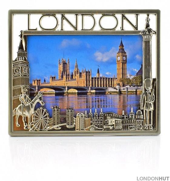 Pewter London Photo Frame