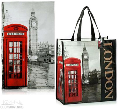 Photographic London Shopping Bag and Tea Towel Set