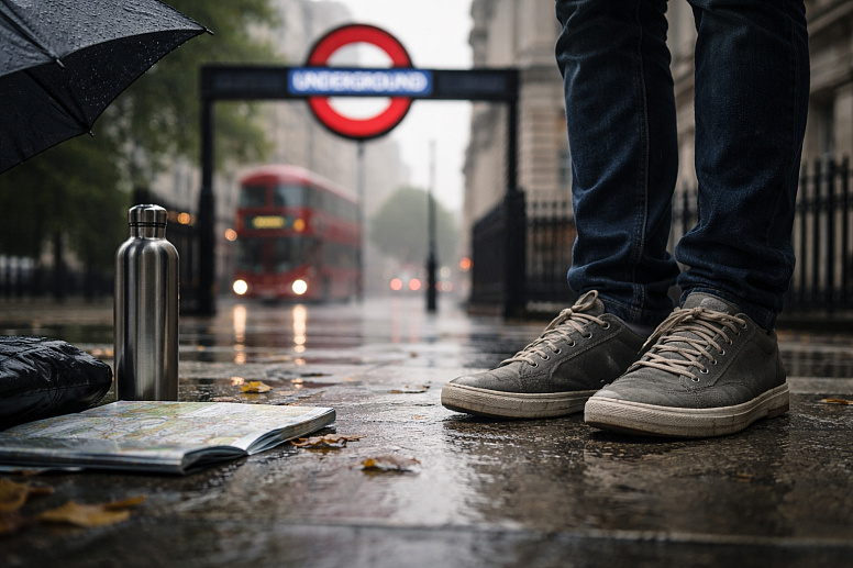 rainy day at the underground