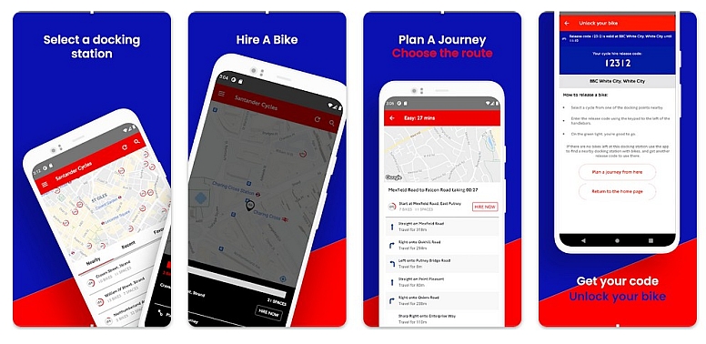 santander bicycle app
