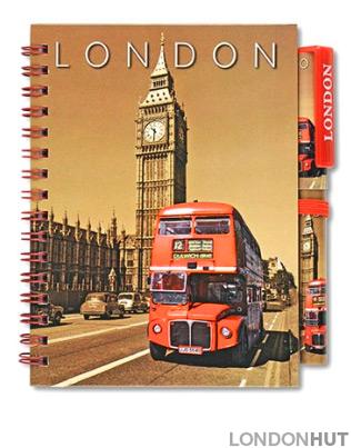 London Bus Note Book and Pen