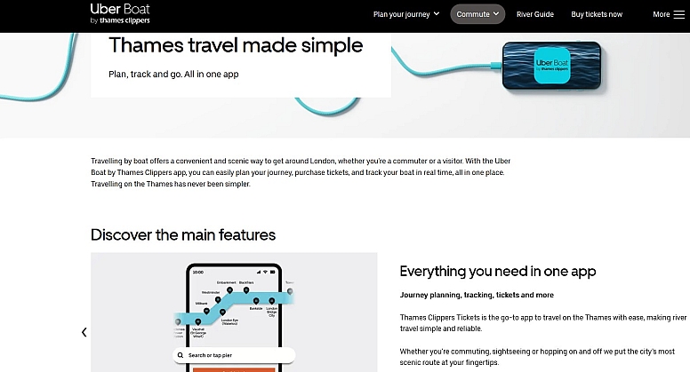 uber boat by thames clipper