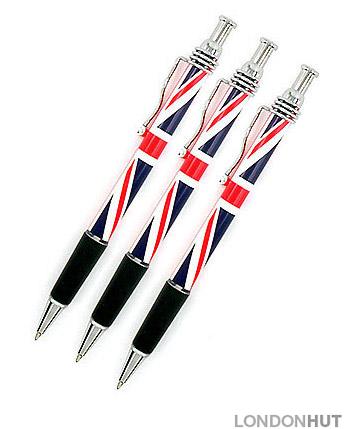 London Pens British Souvenirs England Union Jack Pen 12 I love London Blue Pen 