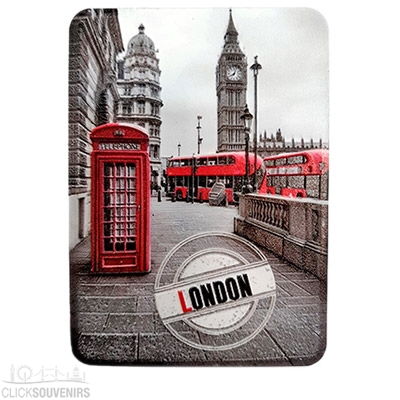 12 British Souvenirs Red Bus & Phone Box Fridge Magnet London Bus Phone Magnet 